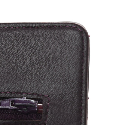 Chanel Lambskin Quilted Wallet On Chain WOC Burgundy 15 of 17
