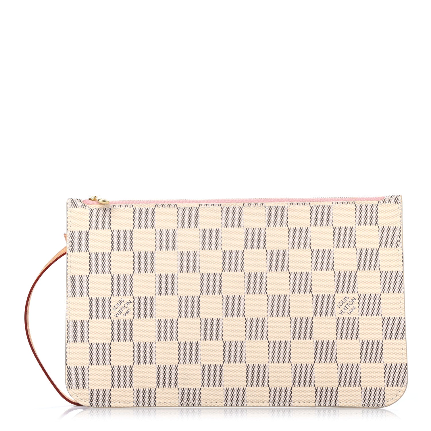 Louis Vuitton Damier Azur Neverfull MM GM Pochette Rose Ballerine 1 of 7