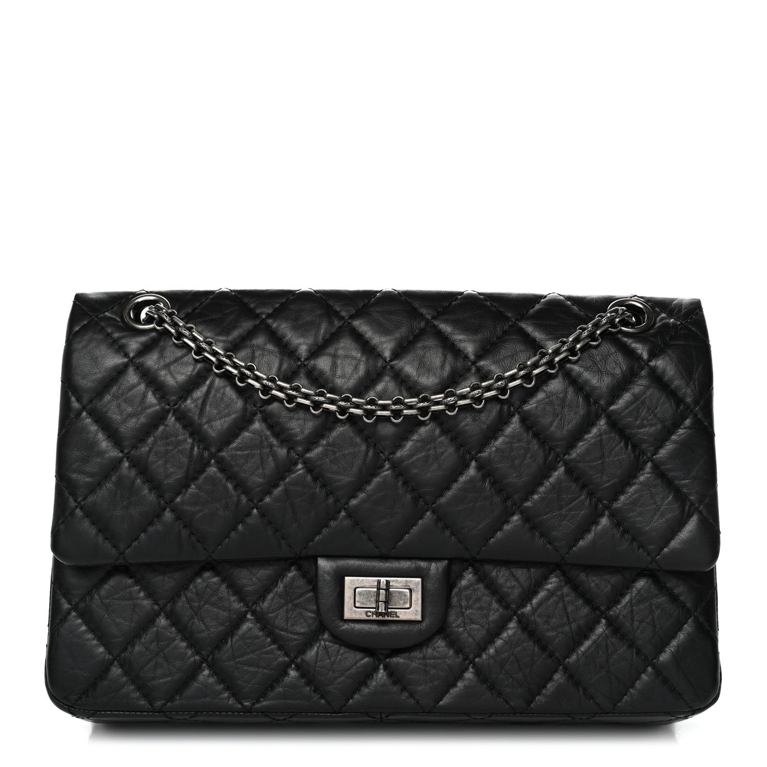Chanel Aged Calfskin Quilted 2.55 Reissue 226 Flap Black 1 of 10