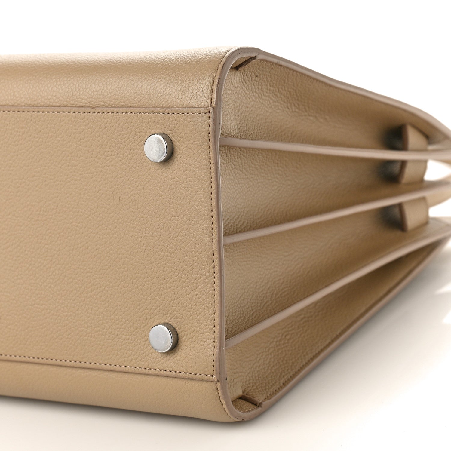 Saint Laurent Grained Calfskin Small Sac De Jour Dark Beige 9 of 13