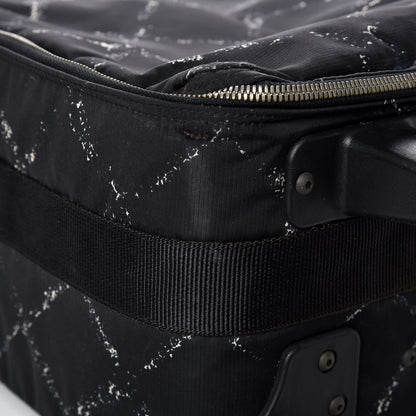 Chanel Nylon Travel Trolley Rolling Luggage Black 10 of 27