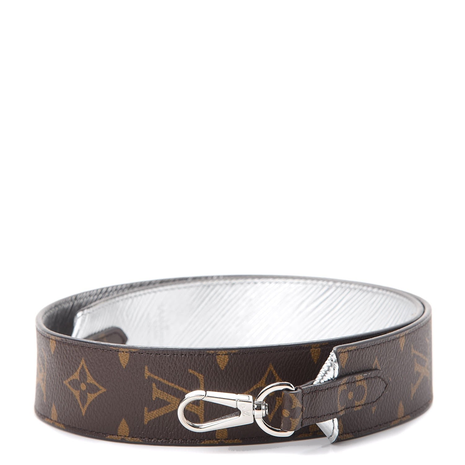 Louis Vuitton Epi Monogram Bandouliere Shoulder Strap Silver