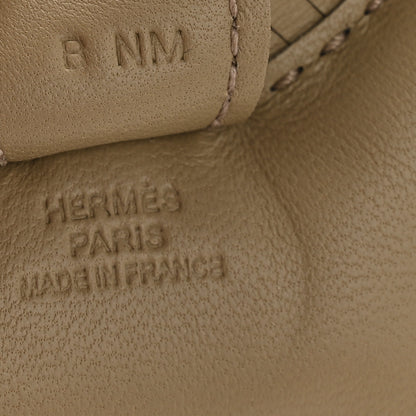 Hermes Milo Lambskin Grigri Rodeo Horse Bag Charm PM Beige Marfa 3 of 4