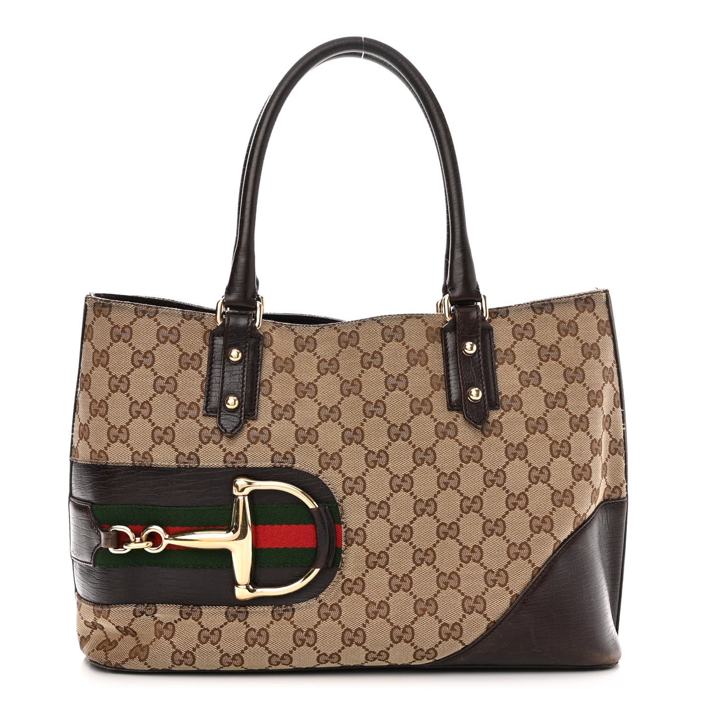 Monogram Medium Hasler Tote Dark Brown