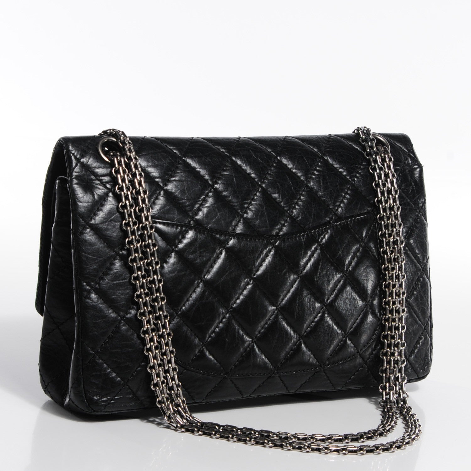 Chanel Aged Calfskin Quilted 2.55 Reissue 226 Flap Black 3 of 9