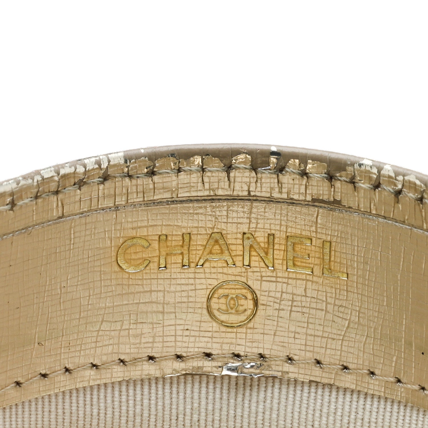 Chanel Metallic Calfskin CC Card Holder Gold 6 of 12