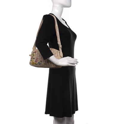 Christian Dior Monogram Vintage Flowers Crossbody Bag Beige 2 of 23