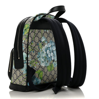 Gucci GG Supreme Monogram Blooms Small Day Backpack Blue 3 of 10