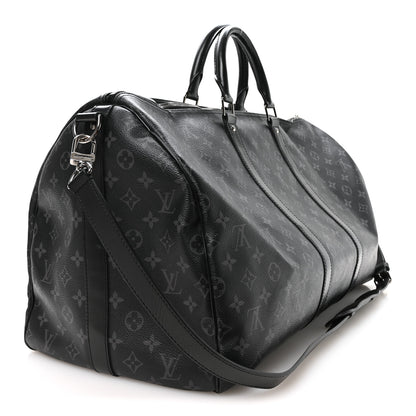 Louis Vuitton Monogram Eclipse Keepall Bandouliere 55 2 of 9
