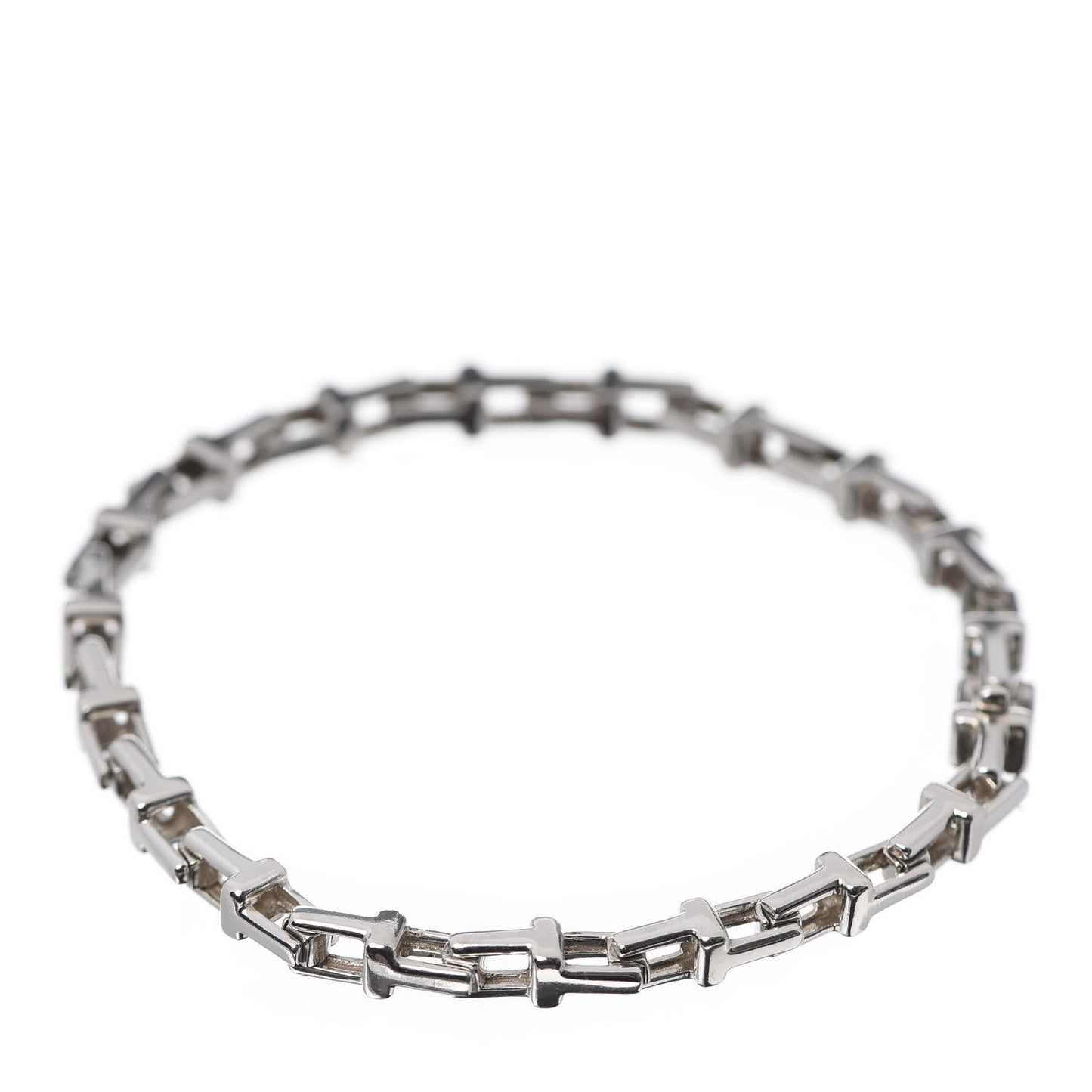 Sterling Silver Narrow T Chain Bracelet