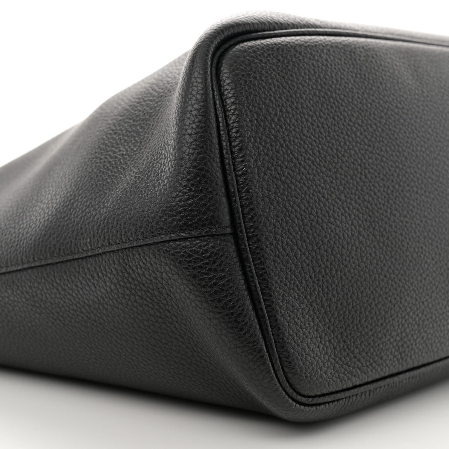 Salvatore Ferragamo Grainy Calfskin Medium Gancini Tote Black 9 of 14