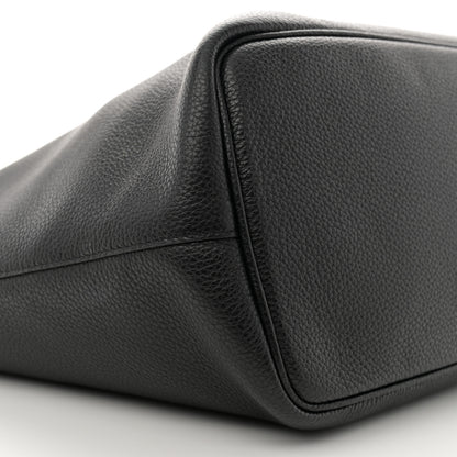 Salvatore Ferragamo Grainy Calfskin Medium Gancini Tote Black 9 of 14