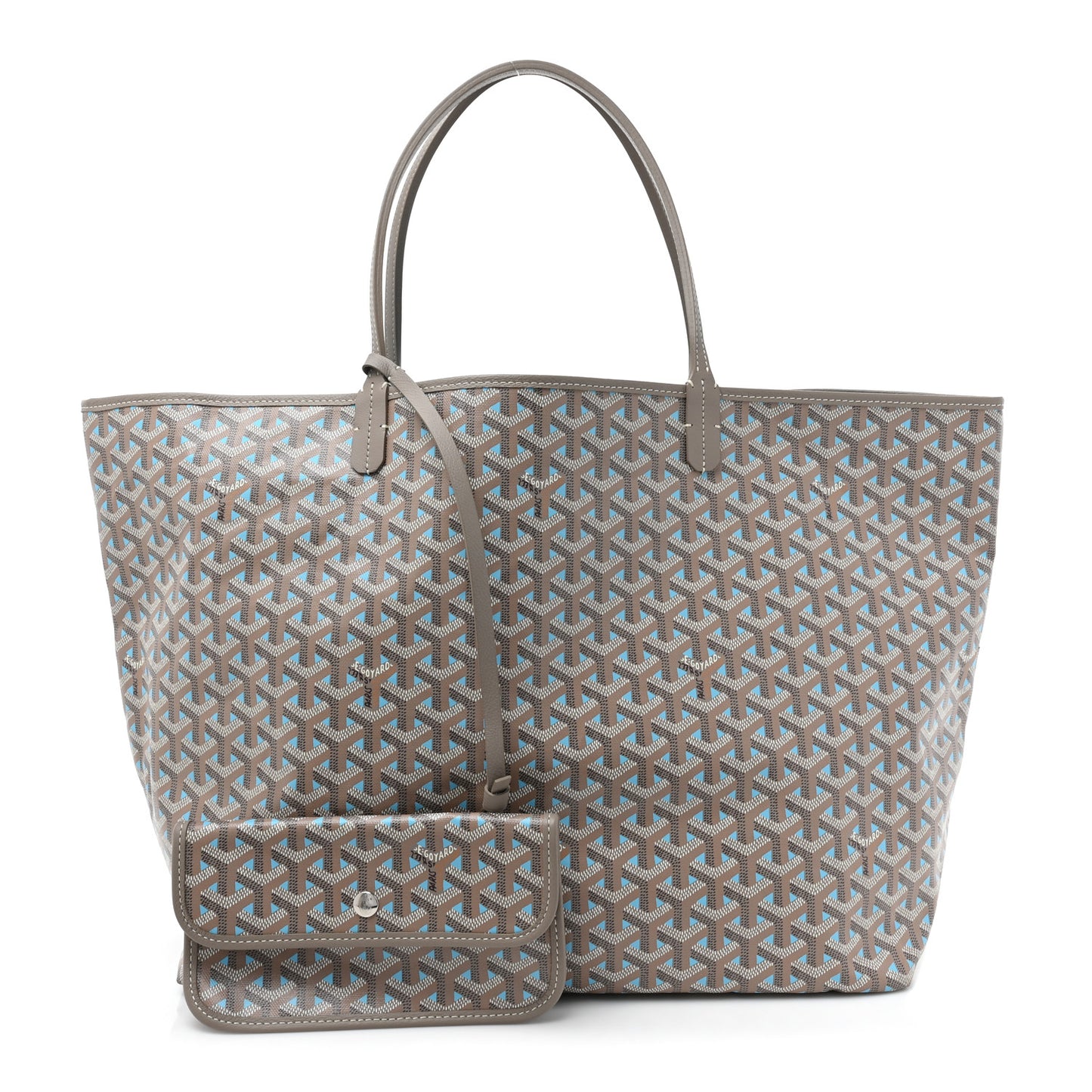 Goyardine Saint Louis Claire Voie GM Grege Turquoise