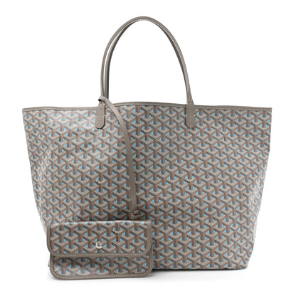 Goyard Goyardine Saint Louis Claire Voie GM Grege Turquoise 3 of 14