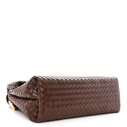 Bottega Veneta Nappa Intrecciato The Fold Crossbody Brown 4 of 10