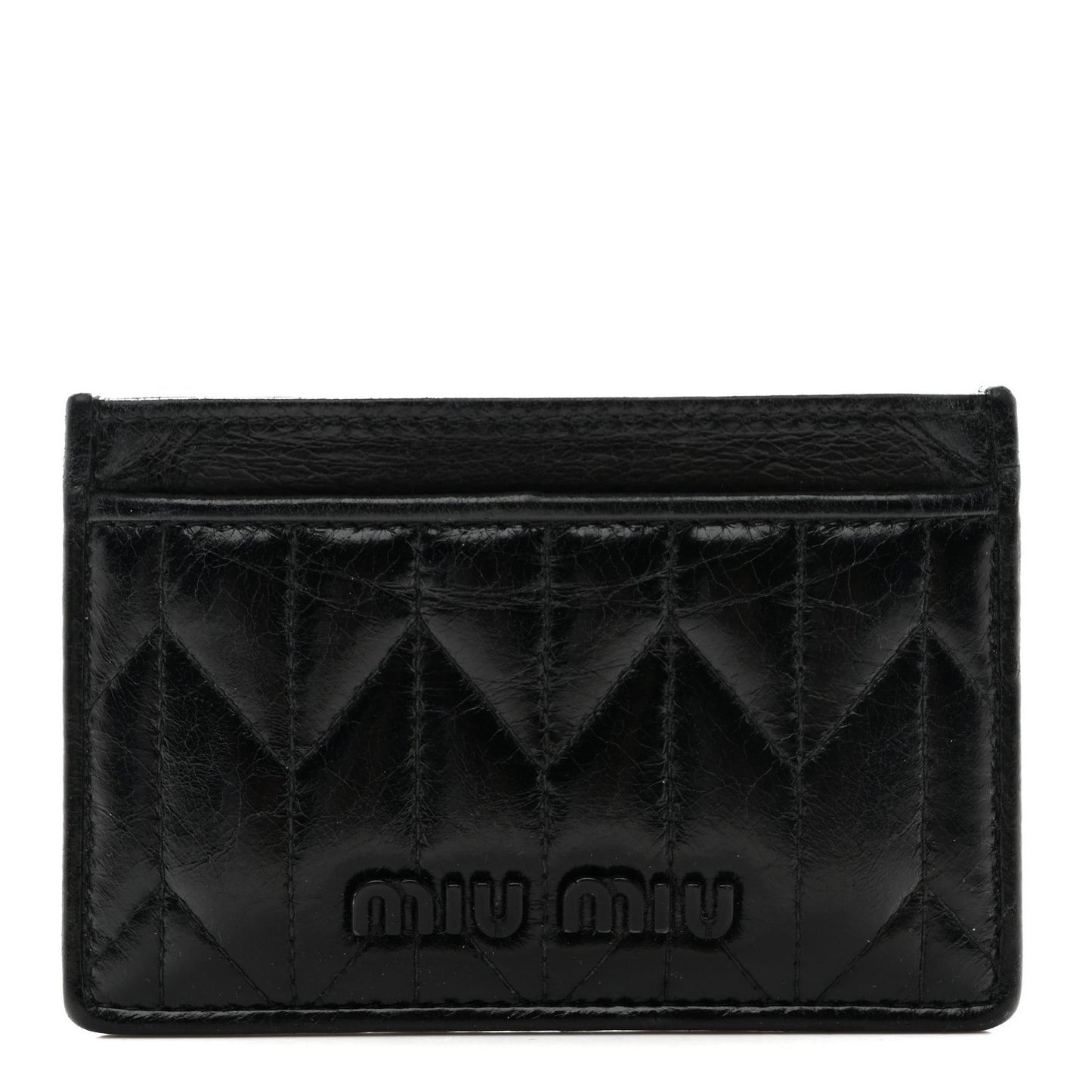 Vitello Shine Trapu Card Holder Black
