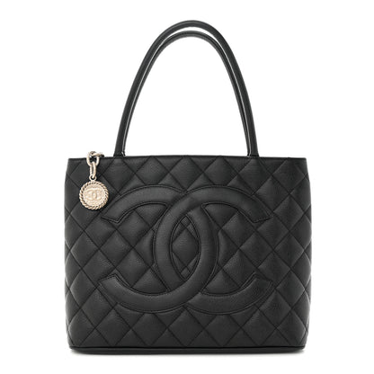 Chanel Caviar Quilted Medallion Tote Black 1 of 13