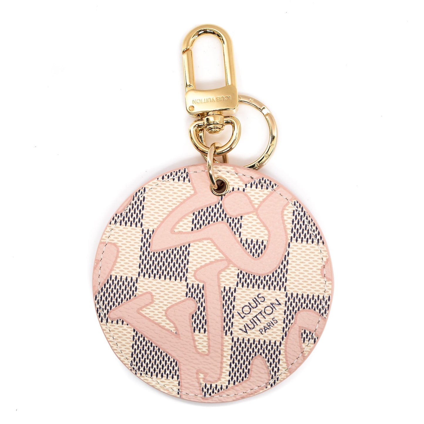 Damier Azur Tahitienne Bag Charm Key Ring