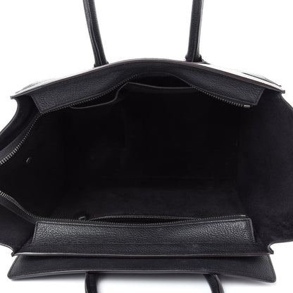 Celine Drummed Calfskin Mini Luggage Black 5 of 11