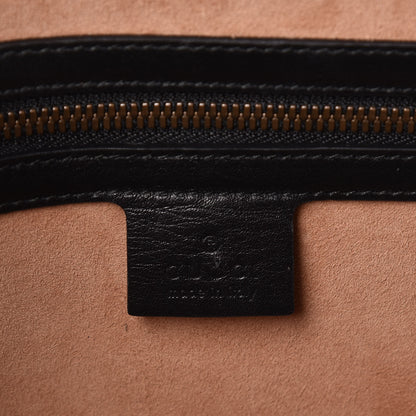 Gucci Calfskin Embossed L'Aveugle Par Amour Duffle Black 6 of 7