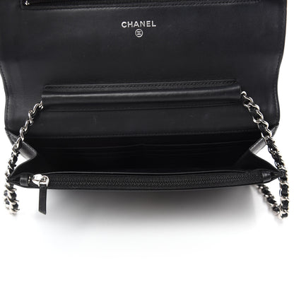 Chanel Caviar Timeless CC Wallet On Chain WOC Black 5 of 11