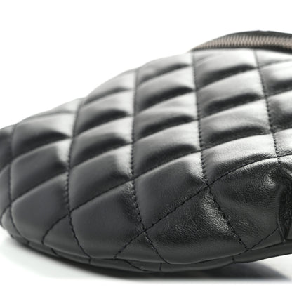 Chanel Calfskin Quilted Uniform Waist Belt Bag Black 10 of 10