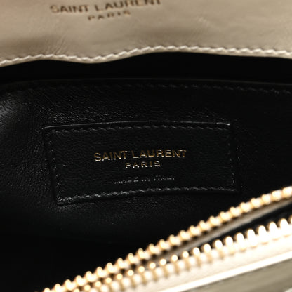 Saint Laurent Calfskin Y Quilted Monogram Small Loulou Chain Satchel Crema Soft 6 of 10