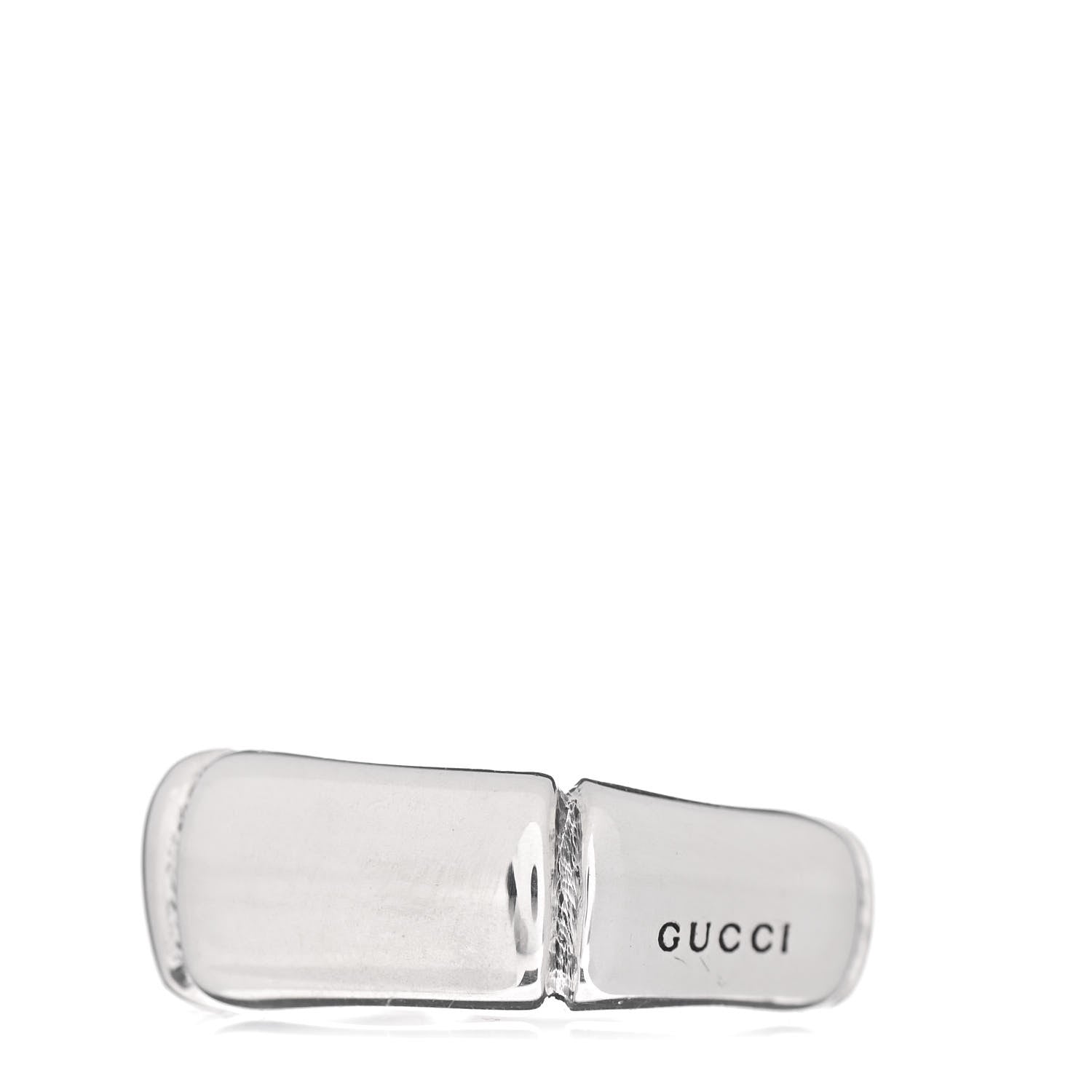 Gucci Sterling Silver Bamboo Band Ring 57 8 3 of 5