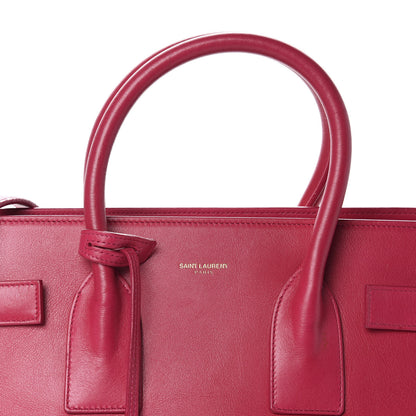 Saint Laurent Calfskin Small Sac De Jour Lipstick Fuchsia 14 of 14