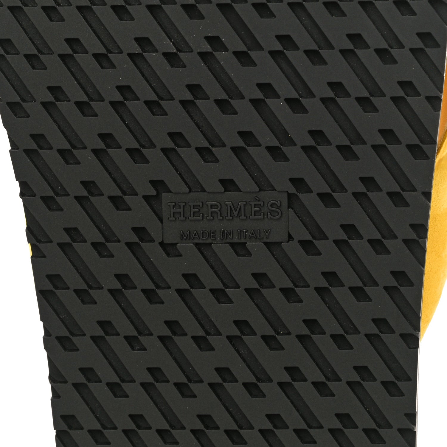 Hermes Suede Goatskin Extra Sandals 38 Jaune Sable 7 of 10