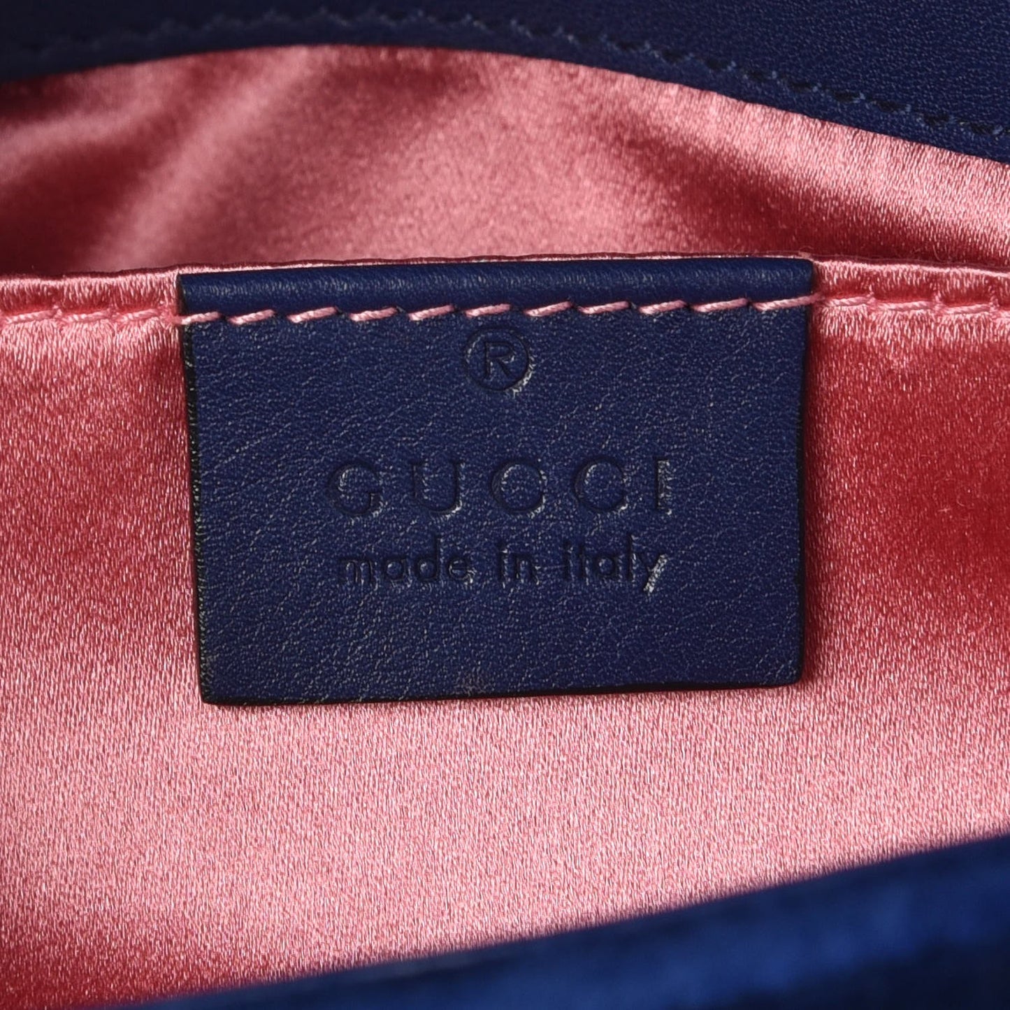 Velvet Matelasse Mini GG Marmont Shoulder Bag Cobalt Blue