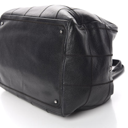 Chanel Caviar Square Stitched Bowler Black 9 of 10