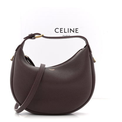 Celine Supple Grained Calfskin Teen Lulu Shoulder Bag Deep Burgundy 11 of 11