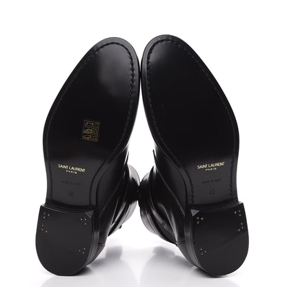 Saint Laurent Calfskin Dare 25 Jodhpur Ankle Boots 40 Black 5 of 8