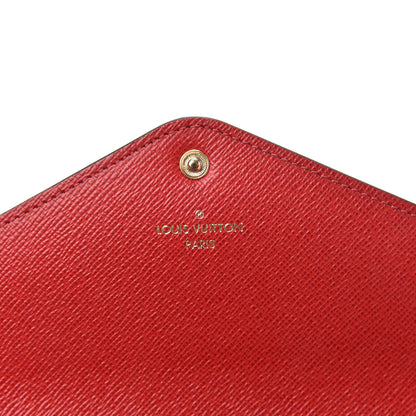 Louis Vuitton Damier Ebene Josephine Wallet Red 5 of 6