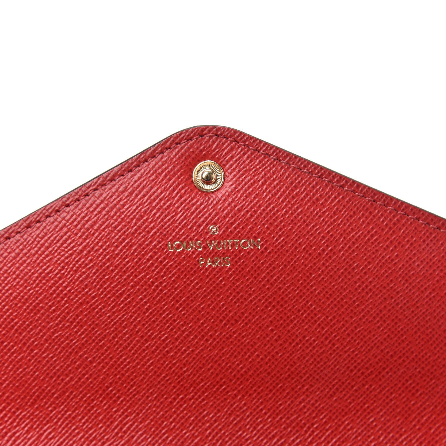 Louis Vuitton Damier Ebene Josephine Wallet Red 5 of 6