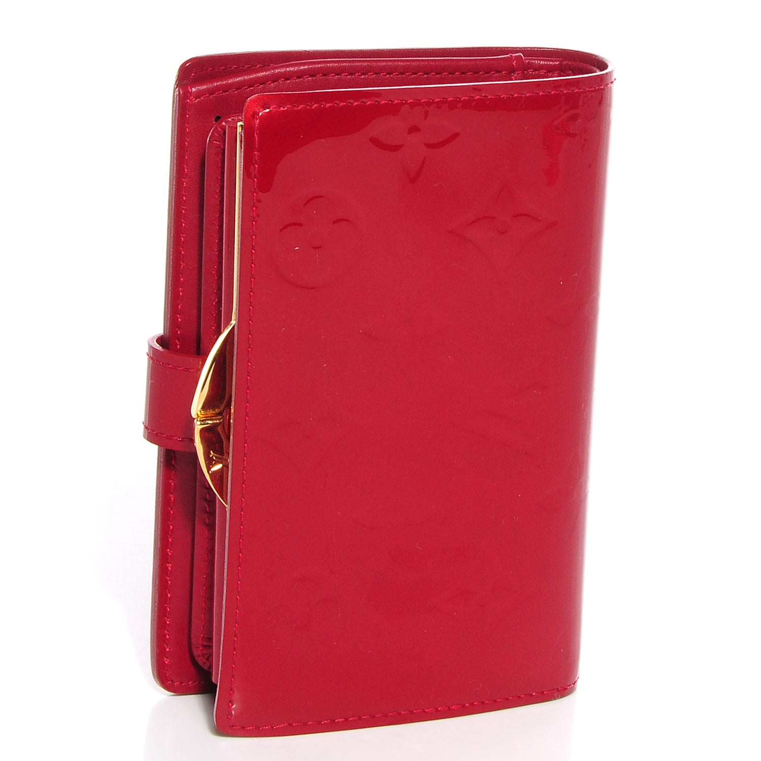 Louis Vuitton Vernis French Purse Wallet Pomme D'Amour 3 of 8