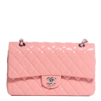 Chanel Patent Medium Double Flap Pink 1 of 9