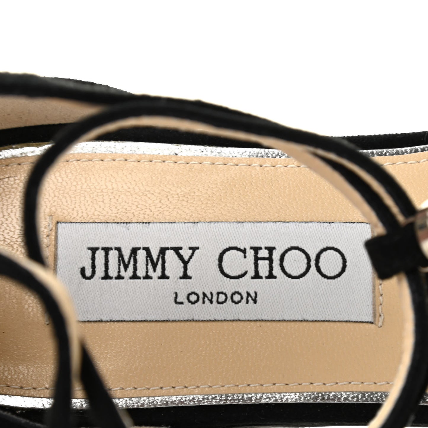 Suede Crystal Averie T-Strap Flat Sandals 38 Black