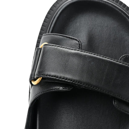 Christian Dior Lambskin Dioract 10mm Slide Sandals 40 Black 10 of 11