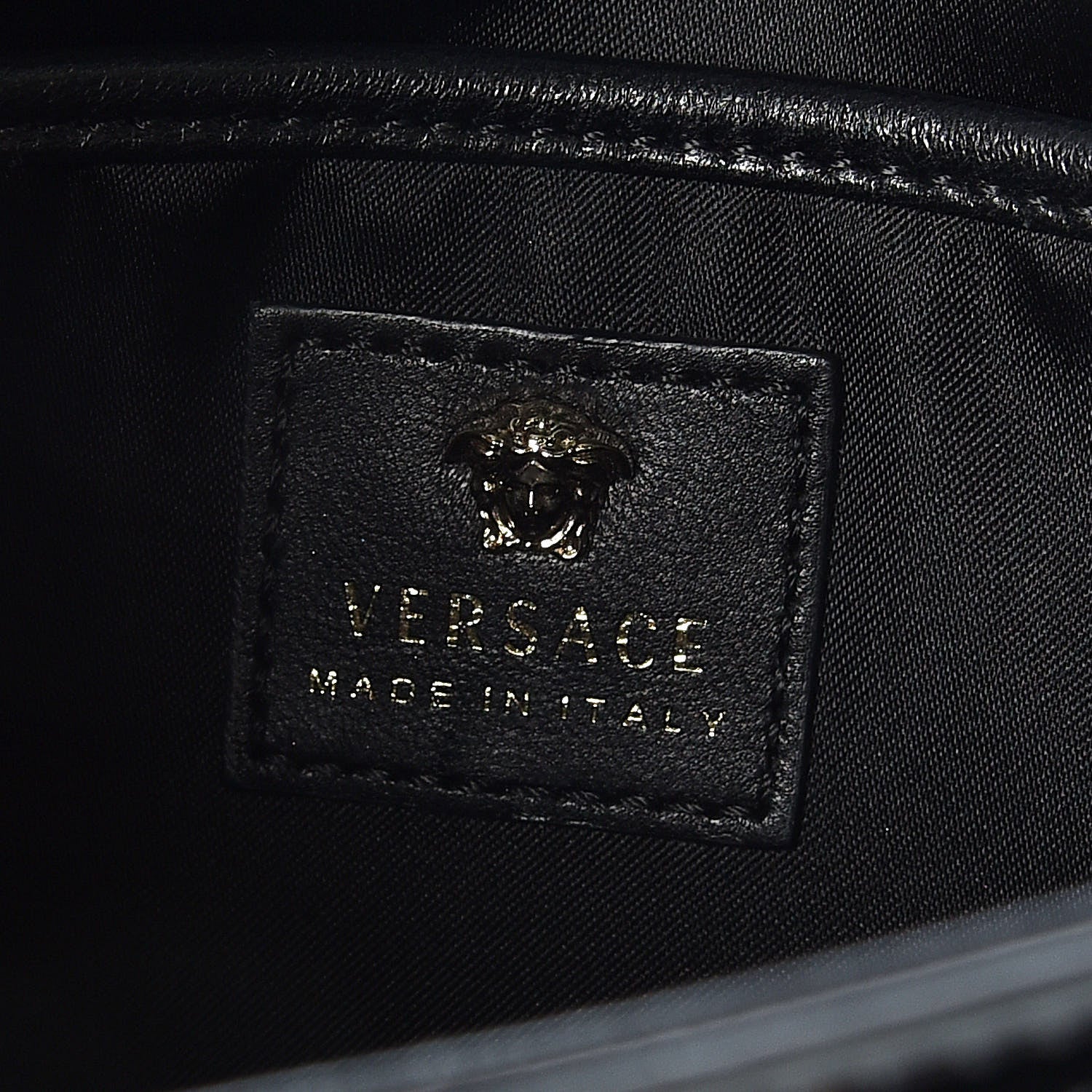 Versace Patent Palazzo Medusa Chain Evening Bag Black 8 of 10