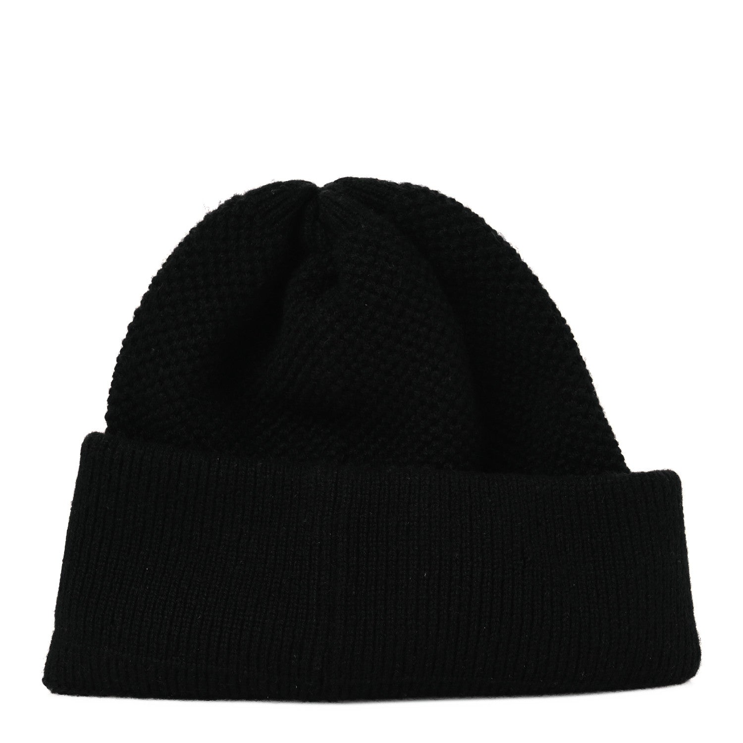 Chanel Cashmere CC Cloche Logo Beanie Hat Black 3 of 5