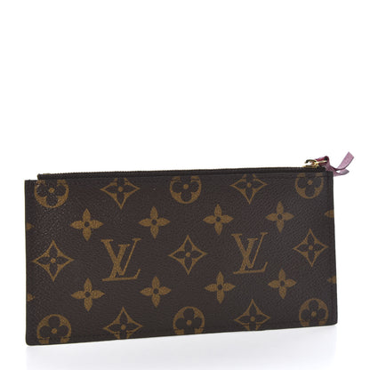 Louis Vuitton Monogram Felicie Chain Wallet Zippered Insert Fuchsia 2 of 7