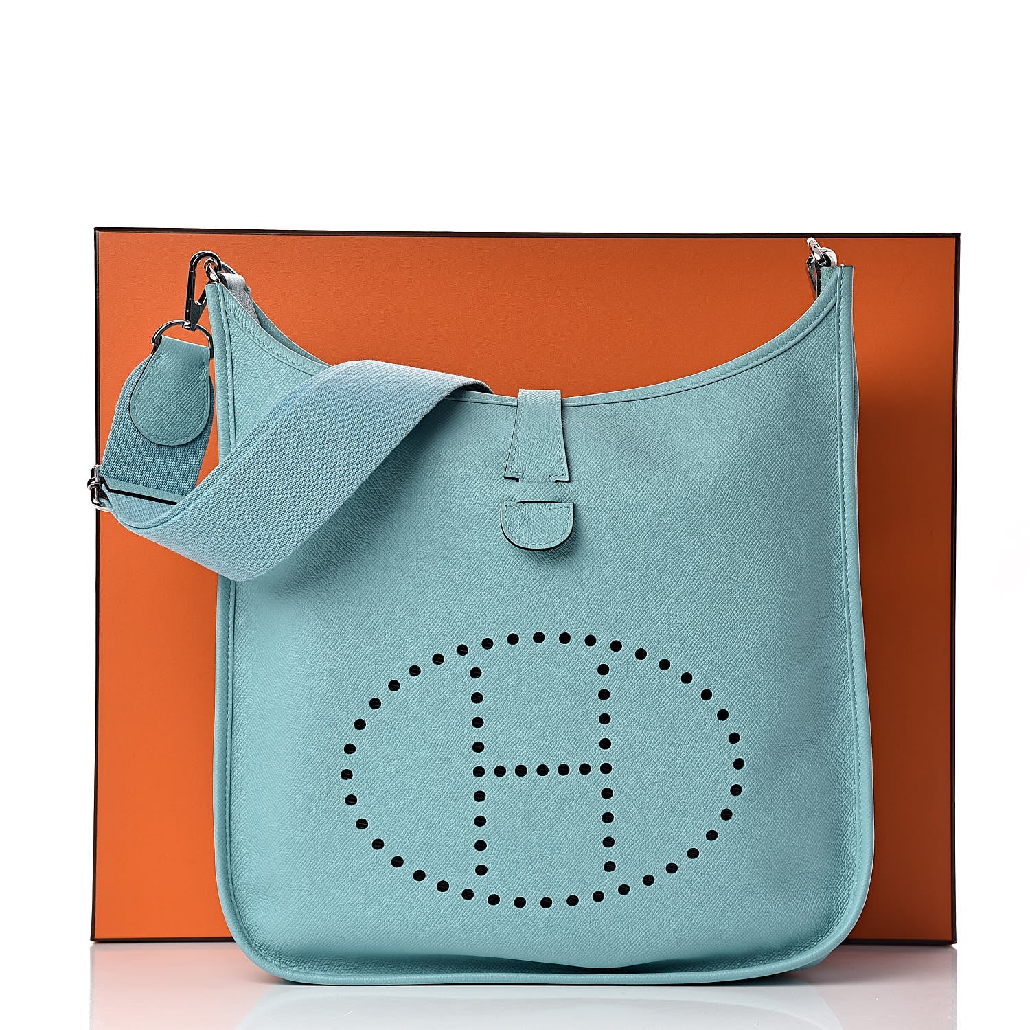 Hermes Epsom Evelyne III GM Bleu Atoll 12 of 12