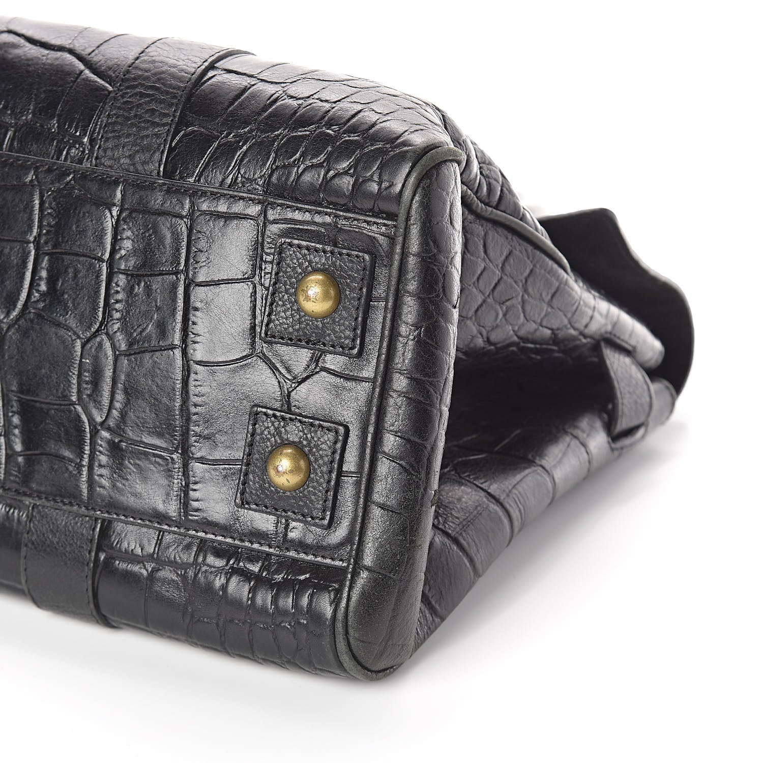 Mulberry Calfskin Crocodile Embossed Bayswater Black 10 of 10