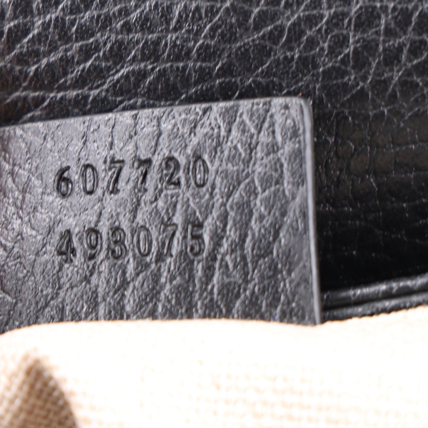 Dollar Calfskin Interlocking G Crossbody Bag Black