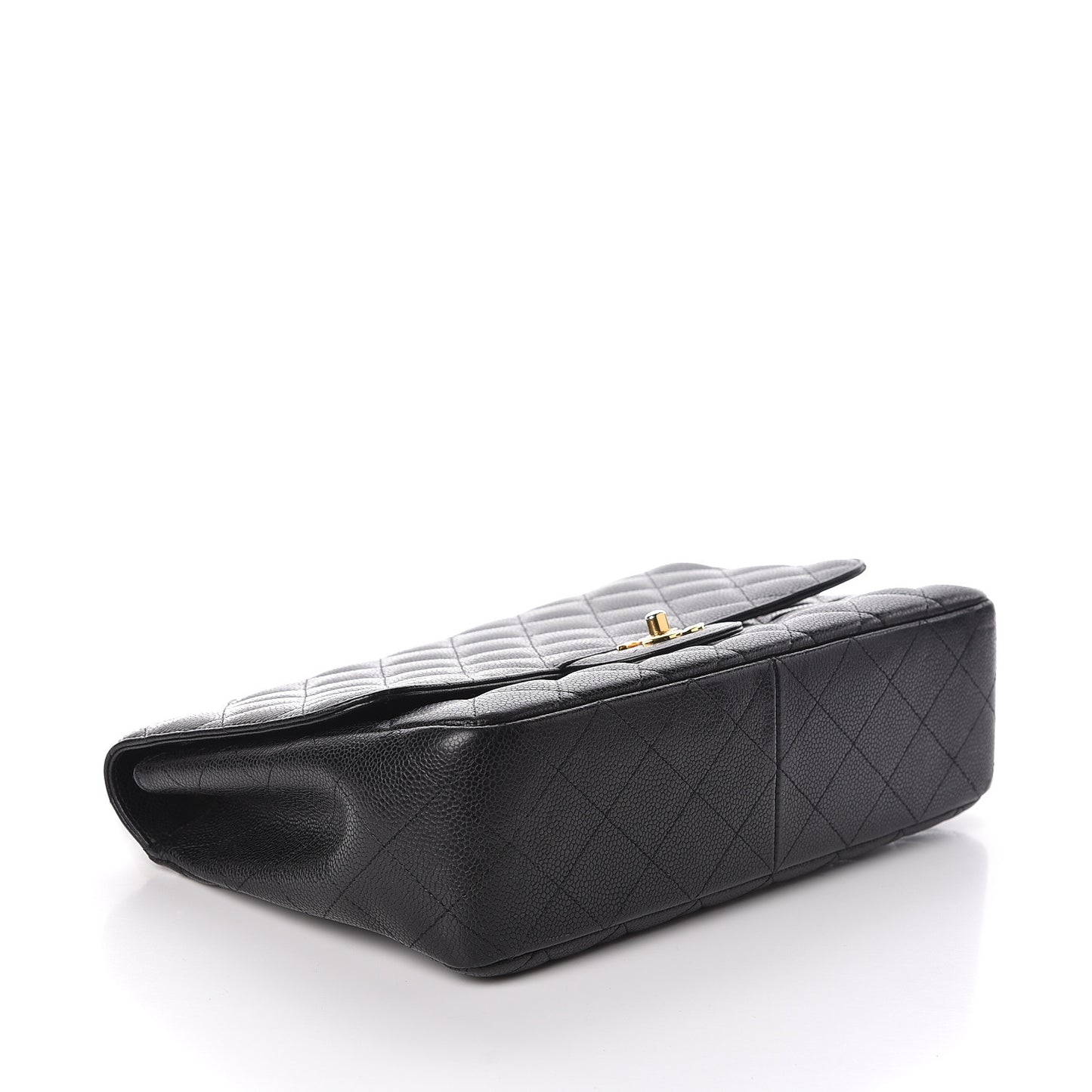 Caviar Quilted Jumbo Single Flap Black