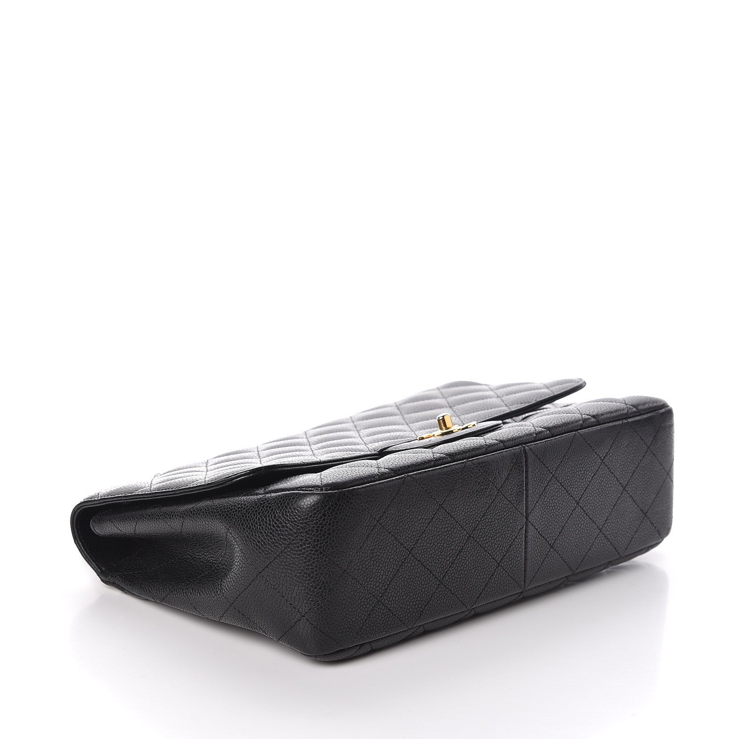 Chanel Caviar Quilted Jumbo Single Flap Black 4 of 10