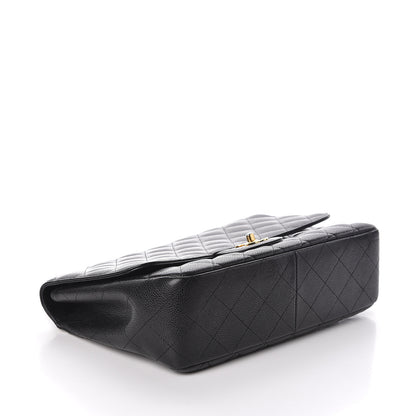 Chanel Caviar Quilted Jumbo Single Flap Black 4 of 10
