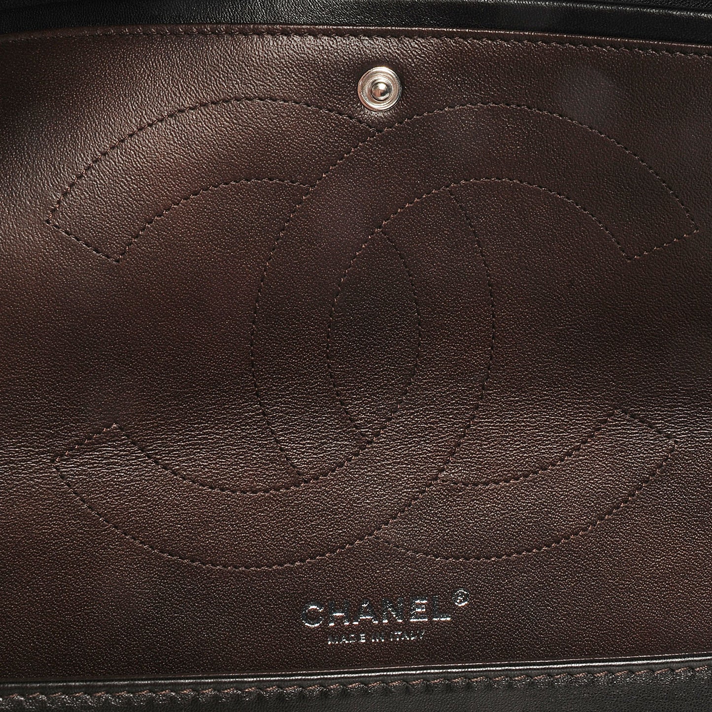 Metallic Patent 2.55 Reissue 227 Flap Dark Brown